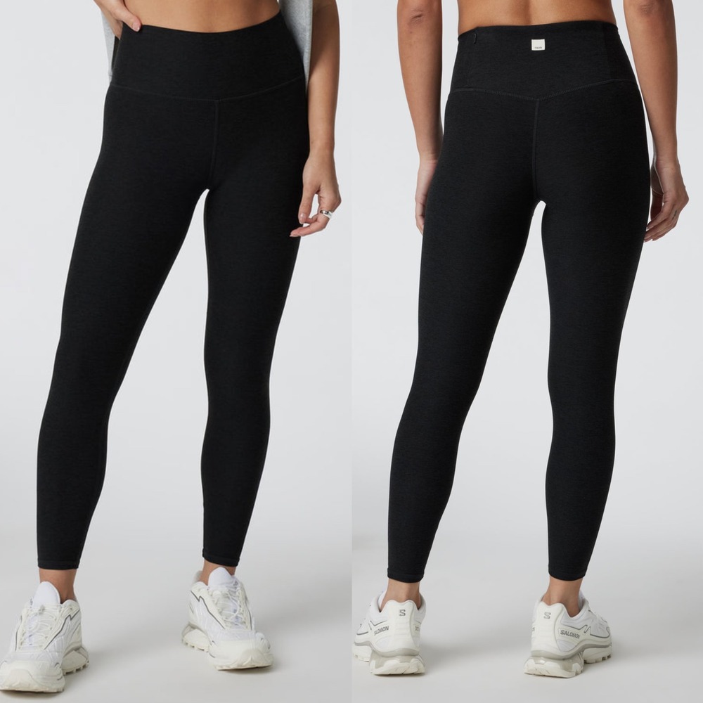 Vuori Women's Clean Elevation Legging Short, Black Heather Sz XS